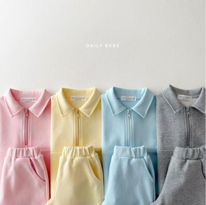 Daily Bebe Unisex Everyday Half Zip Set