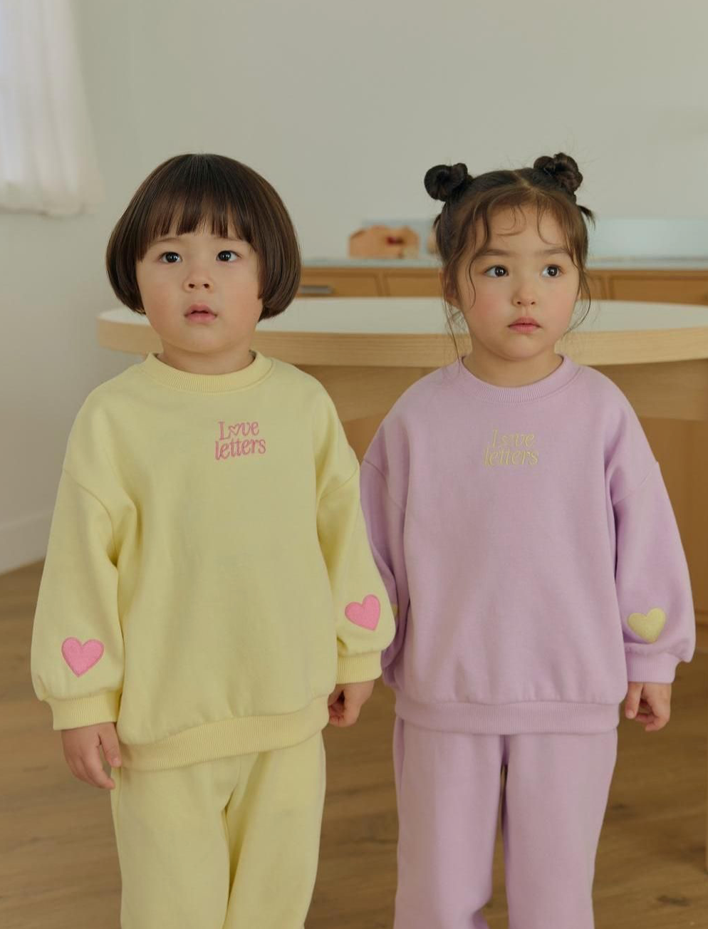 Daily Bebe Unisex Love Letters Top and Pants Set