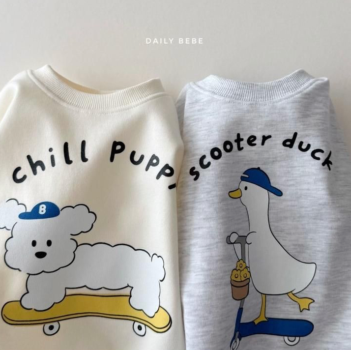 Daily Bebe Unisex Scooter Duck Sweatshirt