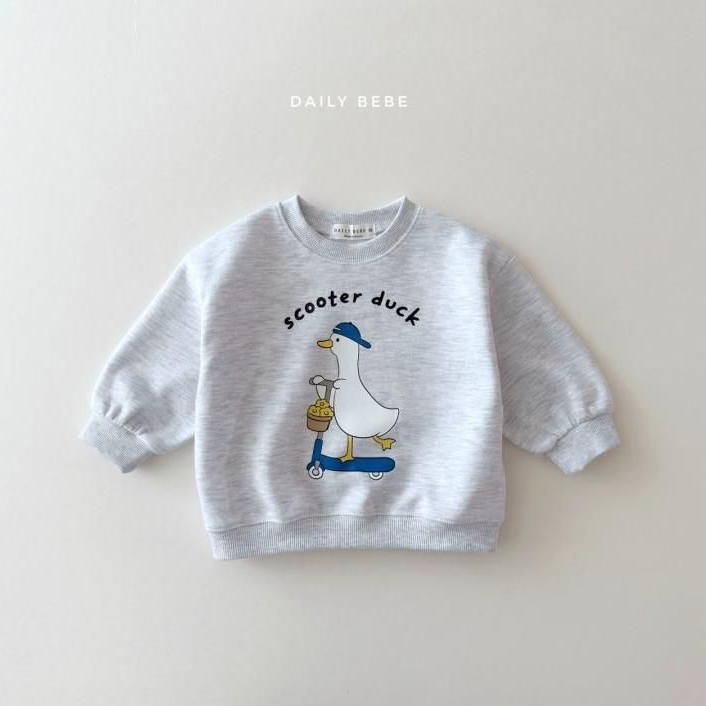 Daily Bebe Unisex Scooter Duck Sweatshirt